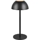 TRIO LED-Akku-Tischlampe Ricardo, schwarz, Höhe 30 cm, Kunststoff