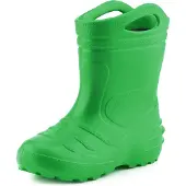 Ladeheid Kinder Mädchen Jungen federleichte Eva Thermo Gummistiefel gefüttert KL051 (Grün, 33)