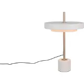 TRIO LED-Tischlampe Keaton, hellgrau, Höhe 45 cm, Metall, CCT