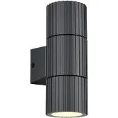 TRIO Außenwandlampe Parana, anthrazit, Höhe 16 cm, Metall, 2-flg.