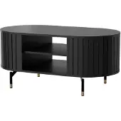 Feldmann-Wohnen Couchtisch Zama Wohnzimmertisch 104x56x47cm Farbe wählbarschwarz