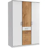 Wimex Kleiderschrank Click Schlafzimmerschrank mit Schubladen Ausführung wählbarPlankeneiche / weiß
