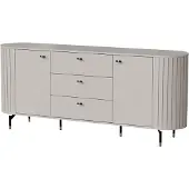 Feldmann-Wohnen Sideboard Zama Kommode 190x40x81cm 2-türig Farbe wählbar,Kaschmir
