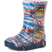 Ladeheid Kinder Mädchen Jungen Gummistiefel Gefüttert SwkBW (Mehrfarbig Wow, 23/24)