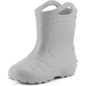 Ladeheid Kinder Mädchen Jungen federleichte Eva Thermo Gummistiefel gefüttert KL051 (Grau, 24)