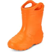Ladeheid Kinder Mädchen Jungen federleichte Eva Gummistiefel KL051-S (Orange, 24 EU)