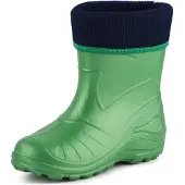 Ladeheid Kinder Mädchen Jungen Federleichte Eva Thermo Gummistiefel Gefüttert KL058 (Smaragdgrün, 27)