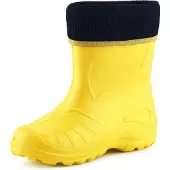 Ladeheid Kinder Mädchen Jungen Federleichte Eva Thermo Gummistiefel Gefüttert KL058 (Sonnig, 34)