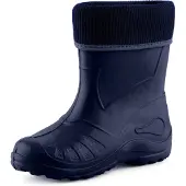 Ladeheid Kinder Mädchen Jungen Federleichte Eva Thermo Gummistiefel Gefüttert KL058 (Dunkelblau, 24)