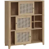 Wójcik Highboard Cestino Kommode 128x42x150cm Jackson Hickory Amadeus