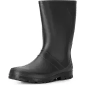 Ladeheid Damen und Herren PVC Gummistiefel LA-959 (Schwarz, 47 EU)