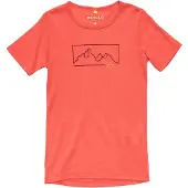 Devold - Kid's Active Outline Tee - Merinoshirt Gr 92 cayenne