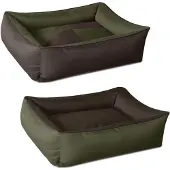 BedDog 2in1 Hundebett,(XXXL) ca. 145x105x28cm,MYSTIC (grün/braun)
