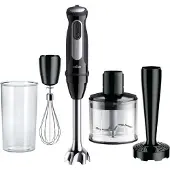 Braun MultiQuick 5 Pro, Pürierstab, 0,6 l, 1,2 m, 1000 W, Schwarz, Silber