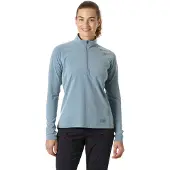 Helly Hansen für Damen. 63402 Tyri Shirt mit halbem Reißverschluss blau (L), Sportlich, Polyamid, Outdoor