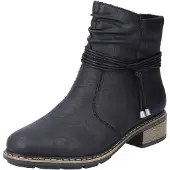 Rieker Winterstiefelette Reißverschluss-Boots mit Zierkordel und slouchy Schaft