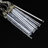 Mojawo Meteor Lichter Lichterkette 240 LED 12 Stangen jede 31 cm