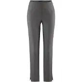 Stehmann Stretch-Hose "INA", Damen, Gr. 46, N-Gr, grau (graphit), Web, Obermaterial: 72% Viskose, 25% Polyamid, 3% Elasthan, unifarben, figurbetont knöchellang, Hosen Stretch-Hose, mit Stretch