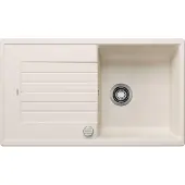 BLANCO ZIA 5 S, Aufsatzwanne, Rechteckig, Silgranit, Weiß, 1 Becken, Rechteckig