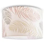 Paco Home Deckenleuchte "Kuba 123", weiß, 1, Ø 45,5cm H: 29,5cm, Leuchten, Led Lampe Deckenlampe Wohnzimmer Deko Wohnzimmer Deckenleuchte Palmen, Deckenleuchte