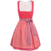 Kruger Dirndl KRÜGER "Mididirndl 115667-060", Damen, Gr. 44, EURO, pink, Obermaterial: 100% Leinen LI., Kleider Dirndl