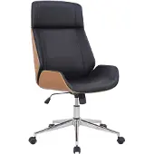 CLP Bürostuhl ergonomisch mit Armlehne Varel, Schreibtischstuhl mit modern drehbar und höhenverstellbar Gestell, Rückenlehne kippbar, Farbe: natur/schwarz