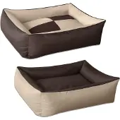 BedDog 2in1 Hundebett,(XXL) ca. 120x85x23cm,MELANGE (beige/braun)