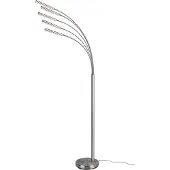 TRIO REALITY LEUCHTEN LED Stehlampe "Reed", grau (nickelfarben), 5, H: 196cm, Leuchten, Sensordimmer, Memory Funktion, LED Stehlampe