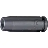 Stahlwille 23020016, Steckschlüsselbuchse, 1/2", Legierter Stahl, 338 g