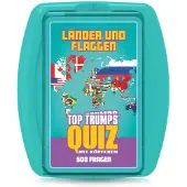 Winning Moves Top Trumps Quiz - Länder und Flaggen Quizspiel Gesellschaftsspiel Wissensspiel