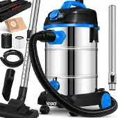 MASKO Industriestaubsauger Nass-Trockensauger Edelstahl, max. 1800W