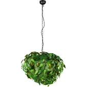 TRIO Hängeleuchte Leavy, schwarz/grün, Ø 70 cm, 4-flammig, E14