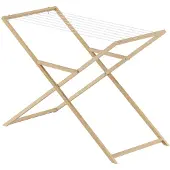 Erst-Holz Holzwäscheständer Wäschetrockner Wäscheständer aus Eschenholz V-90.93klein