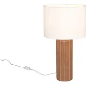 TRIO - Tischlampe BLAIR - Braun - 28x28x51 cm