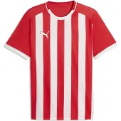 Puma Teamliga Striped Trikot Kurzarm Herren - Rot / Weiß | Größe: 3XL