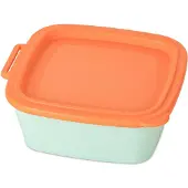 Koziol NORA BOX 750 ml Schale mit Deckel – sweet green/strong coral