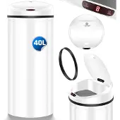 Kesser Automatischer Mülleimer mit Sensor, Edelstahl, berührungslos, mit Müllsackhalter