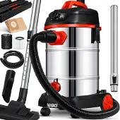MASKO Industriestaubsauger Nass-Trockensauger Edelstahl, max. 1800W