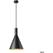 SLV 1002950 PHELIA 280 E27 Pendelleuchte schwarz/gold
