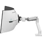 Ergotron HX Series HX ARM MIT VHD GELENK, TISCHHALTERUNG (WEISS), FÜR 1000R 57" MONITORE, Klemme, 17 kg, 144,8 cm (57"), 100 x 100 mm, Höhenverstellung, Weiß
