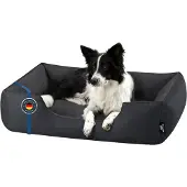 BedDog Hundebett ZARA,(L) ca. 80x65x18cm,GRAFIT (graphit)