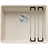 BLANCO ETAGON 500-F, Bündiges Waschbecken, Rechteckig, Silgranit, Weiß, 1 Becken, Rechteckig
