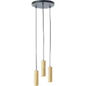 Brilliant Hängelampe mit 3 Leuchten Marty Ø 30cm gold