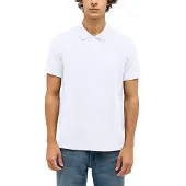 Mustang Poloshirt "PACO", Herren, Gr. L, weiß (hellweiß), Piqué, Obermaterial: 100% Baumwolle, normal hüftbedeckend, ohne Ausschnitt, Shirts Poloshirt, Trageangenehme Baumwollqualität