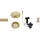 BLANCO Ablaufgarnitur-Set, InFino mit Ablauffernbedienung, satin gold, 207427