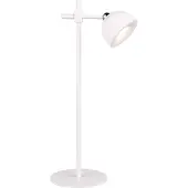 TRIO LED-Akku-Tischlampe Maxima, weiß, Höhe 41 cm, Kunststoff