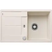 BLANCO METRA 45 S-F, Bündiges Waschbecken, Rechteckig, Komposite, Weiß, 1 Becken, Rechteckig