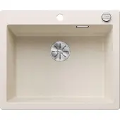 BLANCO PLEON 6, Bündiges Waschbecken, Rechteckig, Komposite, Weiß, 2 Becken, Rechteckig
