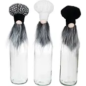 MamboCat 6tlg Set Deko-Haube Erkas Geradhalsflasche 1L Flaschenüberzug Weihnachten