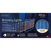 Lumineo LED-Lichtvorhang Transparent Warmes Licht Warmweiß